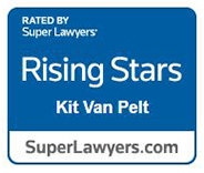 Rated by | super lawyers | rising stars | kit van pelt | superlawyers.com