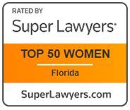 Rated by | super lawyers | Top 50 women | florida | superlawyers.com